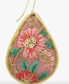 Pretty Pink Embroidered Earrings