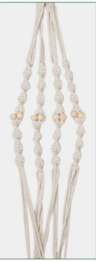 Beady Macrame Plant Hangers