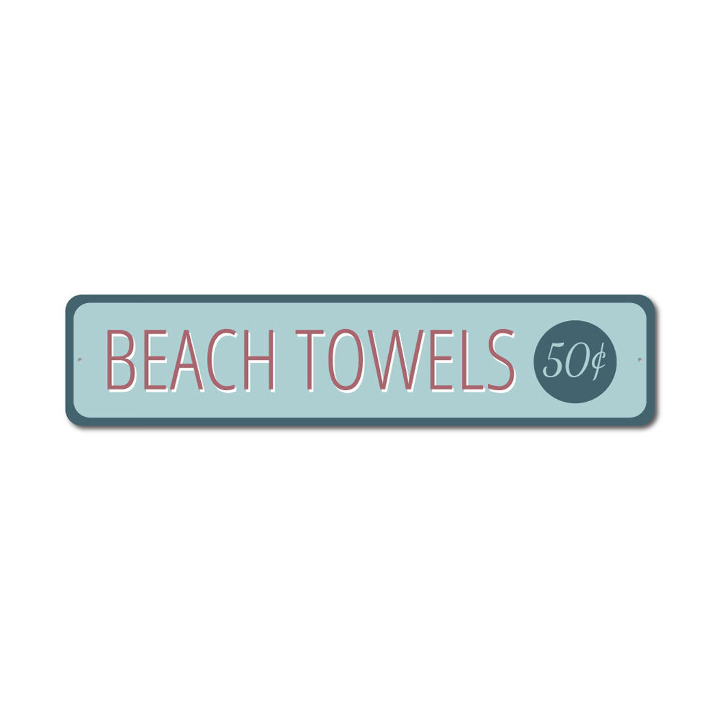 Beach Towel Sign