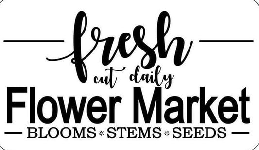 Fresh Flower Market -JRV Stencil