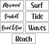 Ocean Words Pack - JRV Stencil