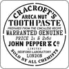 Vintage Toothpaste Label - JRV Stencil